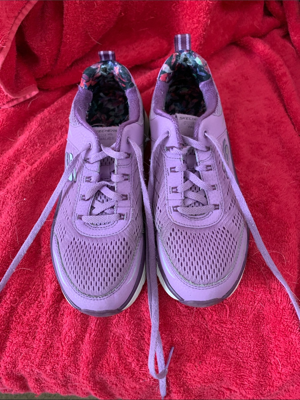 Skechers Women's Purple Mesh Athletic Sneakers